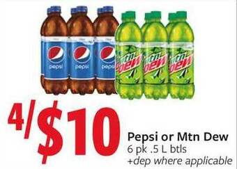 Fareway Pepsi Or Mtn Dew offer