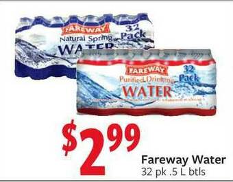 Fareway Fareway Water offer