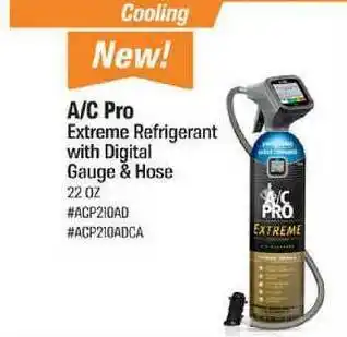 AutoZone A-C Pro Extreme Refrigerant With Digital Gauge & Hose offer