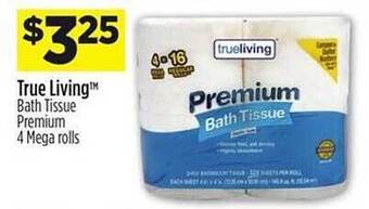 Dollar General True Living Bath Tissue Premium offer