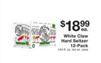 Fairway Store Market White Claw Hard Seltzer 12-pack offer