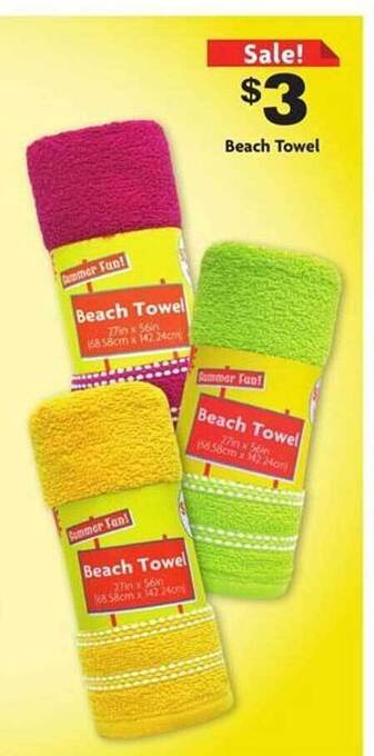 Family Dollar Beach Towel offer