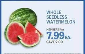 Kings Food Markets Whole Seedless Watermelon offer