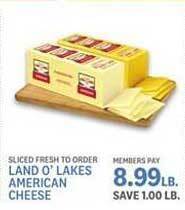 Kings Food Markets Land O' Lakes American Cheese offer