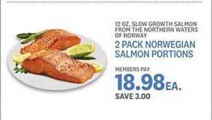 Kings Food Markets 2 Pack Norwegian Salmon Portions offer