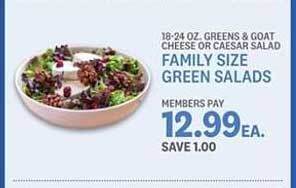 Kings Food Markets Family Size Green Salads offer