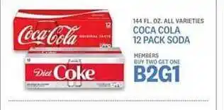 Kings Food Markets Coca Cola 12 Pack Soda offer