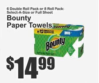 Key Food Bounty Paper Towels offer