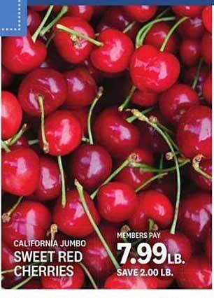 Kings Food Markets California Jumbo Sweet Red Cherries offer