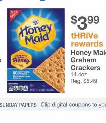 Kinney Drugs Honey Maid Graham Crackers offer
