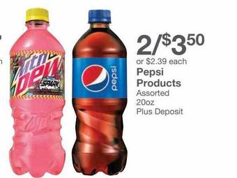 Kinney Drugs Pepsi Products offer