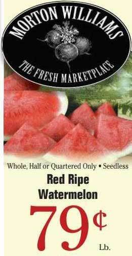 Morton Williams Red Ripe Watermelon offer