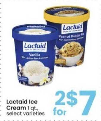 Albertsons Lactaid Ice Cream offer