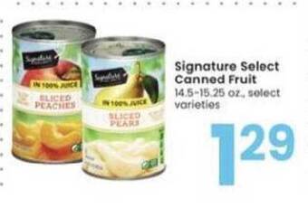 Albertsons Signature Select Canned Fruit offer