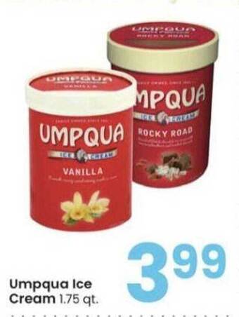 Albertsons Umpqua Ice Cream offer