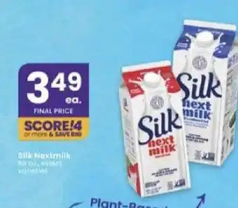 Albertsons Silk Nextmilk offer