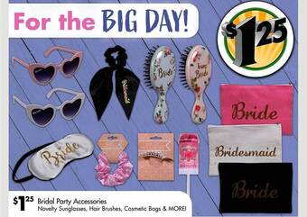 Dollar Tree Bridal Party Accessories offer