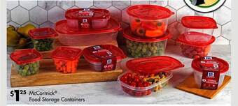 Dollar Tree Mccormick Food Storage Containers offer