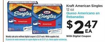 Food 4 Less Kraft American Singles offer
