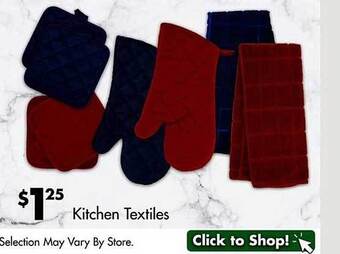 Dollar Tree Kitchen Textiles offer