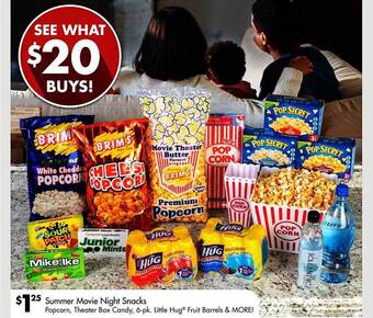 Dollar Tree Summer Movie Night Snacks offer
