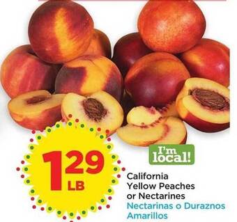 Food 4 Less California Yellow Peaches Or Nectarines offer