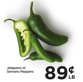 Food 4 Less Jalapeno Or Serrano Peppers offer