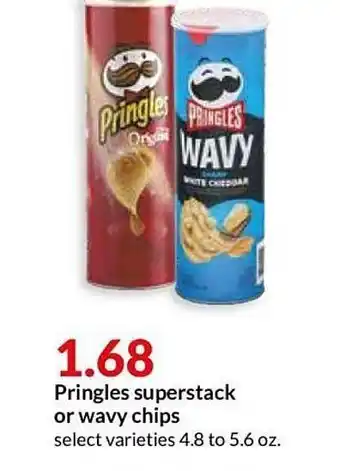 Hy-Vee Pringles Superstack Or Wavy Chips offer