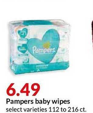 Hy-Vee Pampers Baby Wipes offer