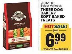 Food Lion Three Dog Bakery Soft Baked Treats offer