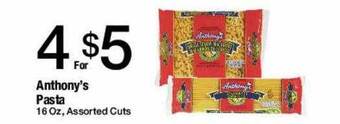 Jons International Anthony's Pasta offer