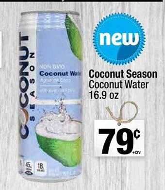 Super King Markets Coconut Season Coconut Water 16.9 Oz offer