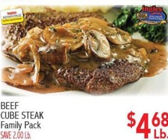 Ingles Markets Beef Cube Steak offer