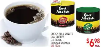 Ingles Markets Chock Full O'Nuts Can Coffee 24-26 oz. offer