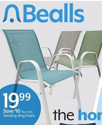 Bealls Stacking Sling Chairs offer