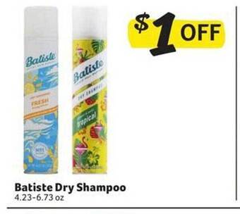 Harveys Supermarkets Batiste Dry Shampoo offer