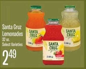 Jewel-Osco Santa Cruz Lemonades offer