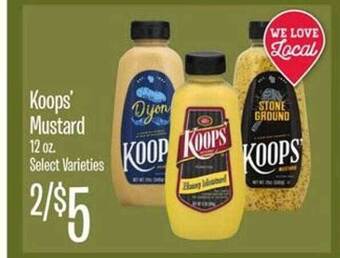 Jewel-Osco Koops' Mustard offer