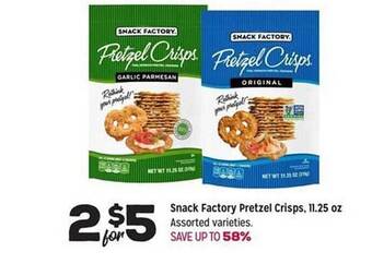 Grocery Outlet Snack Factory Pretzel Crisps offer
