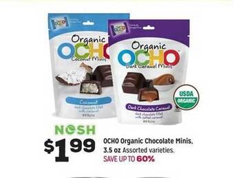 Grocery Outlet Ocho Organic Chocolate Minis offer