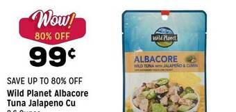 Grocery Outlet Wild Planet Albacore Tuna Jalapeno Cu offer