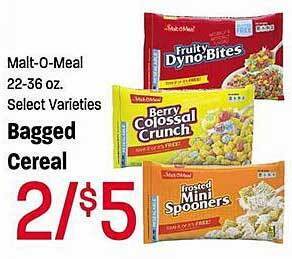 Maceys Malt-o-meal Bagged Cereal offer