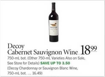 Publix Decoy Cabernet Sauvignon Wine offer