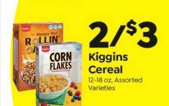 Save a Lot Kiggins Cereal offer