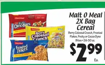 Sellers Bros Malt O Meal 2x Bag Cereal offer