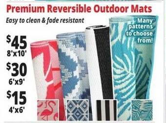 Ocean State Job Lot Premium Reversible Outdoor Mats offer