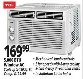 Ocean State Job Lot 5,000 Btu Window Ac offer