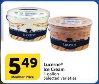 Vons Lucerne Ice Cream offer