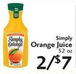Sunset Foods Simply Orange Juice offer