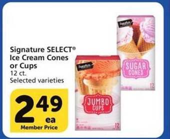 Vons Signature Select Ice Cream Cones Or Cups offer